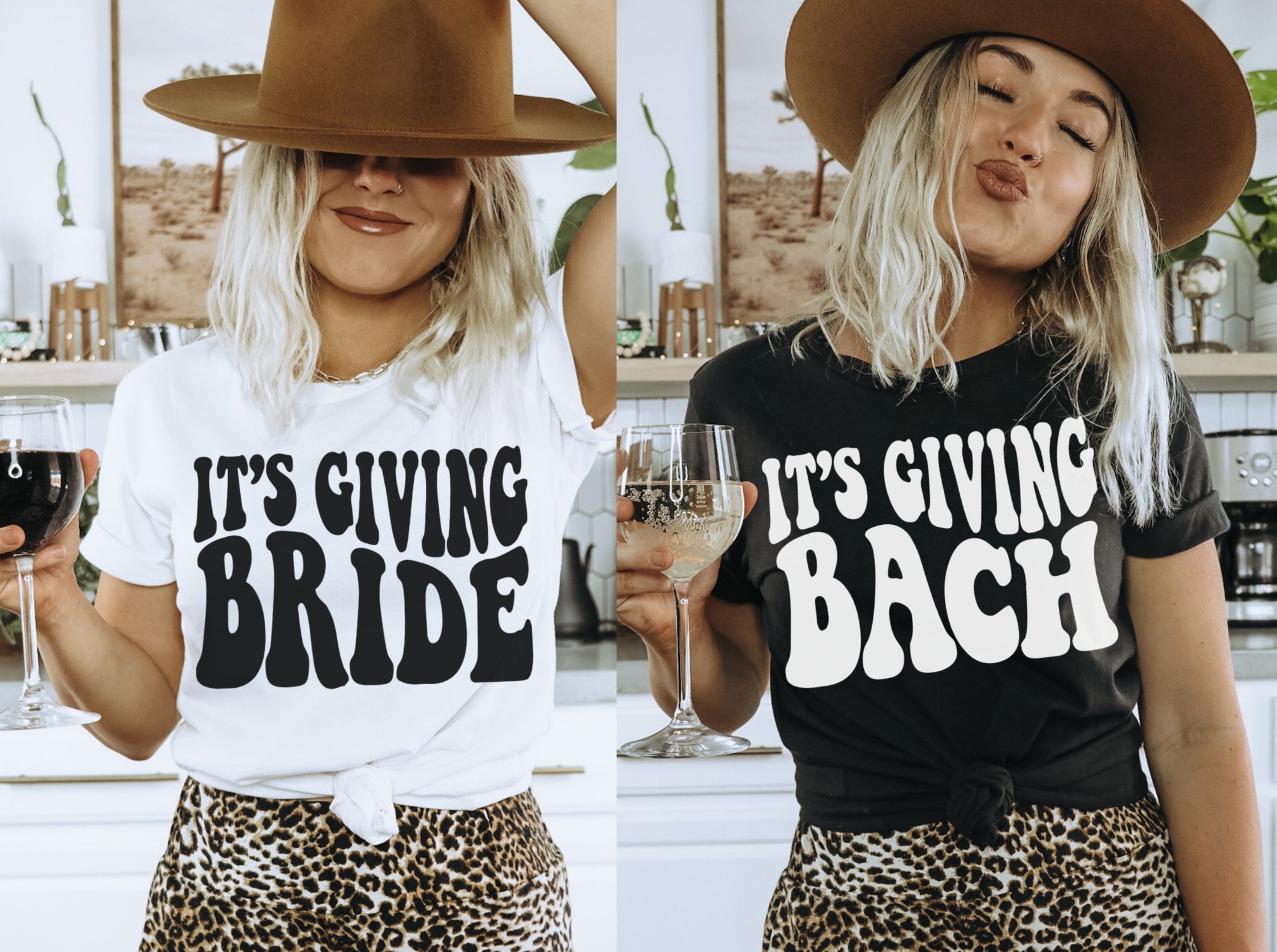 Funny Bachelorette Tees: 'Giving Bach' Retro & Matching Bridesmaid Shirts image 0