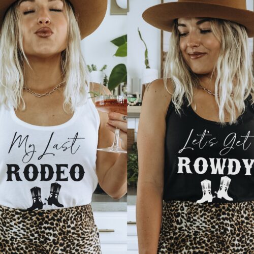 Nashville Bachelorette Party Tanks: Last Rodeo Rowdy Country & Austin Tees image 0