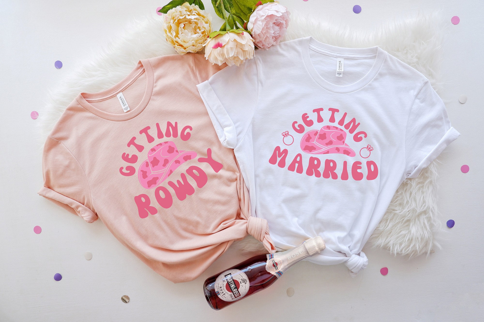 Getting Married Rowdy Shirt - Country & Western Bachelorette Favors image 2