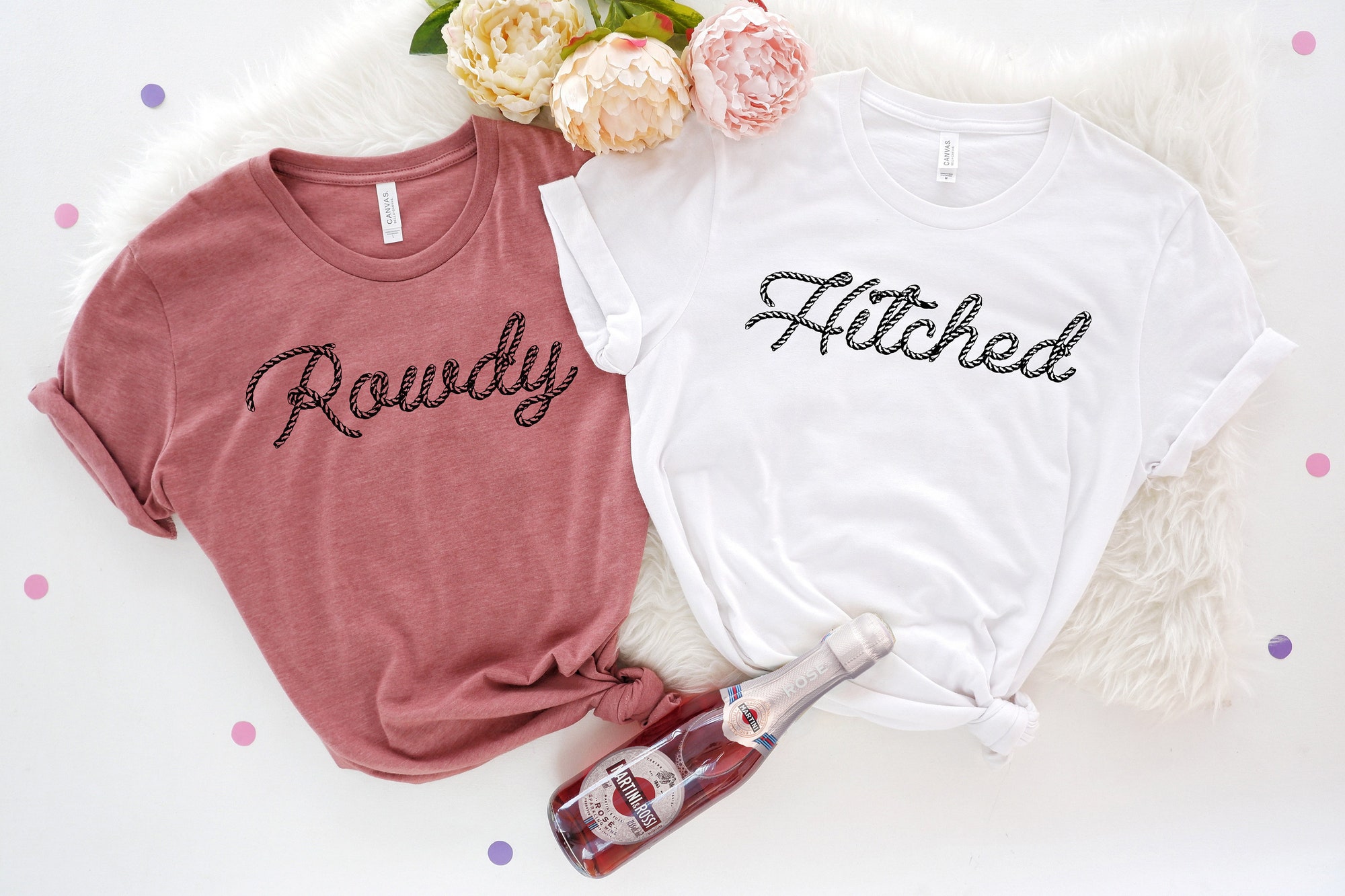 owdy Hitched Shirt - Western Bachelorette & Country Wedding Gifts image 2