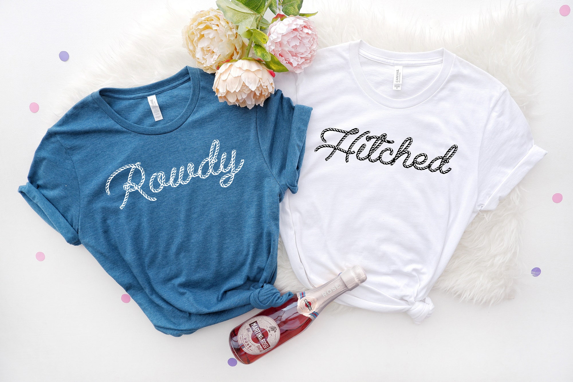 owdy Hitched Shirt - Western Bachelorette & Country Wedding Gifts image 4