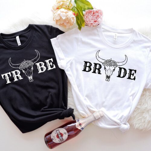 Cowgirl & Bride Tribe Shirts - Western Bachelorette Favors image 0