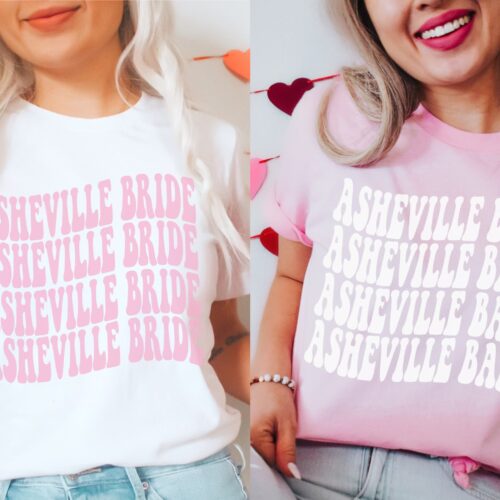 Asheville Bachelorette Tees: NC Bride Babe & Mountain Party image 0