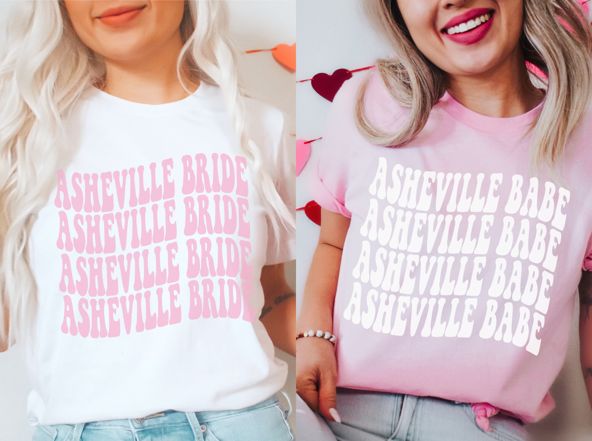 Asheville Bachelorette Tees: NC Bride Babe & Mountain Party image 0