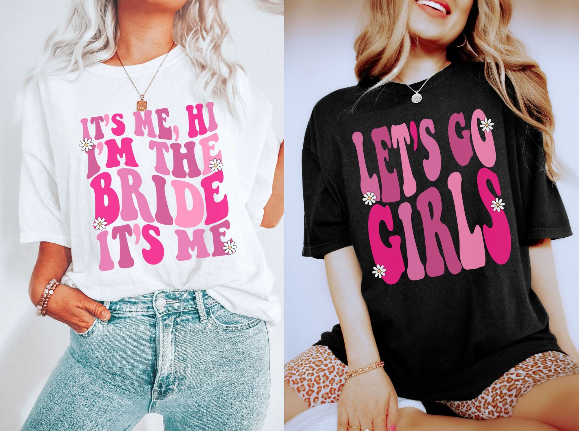 It's Me Hi: Funny & Groovy Bride Bachelorette Tees image 0