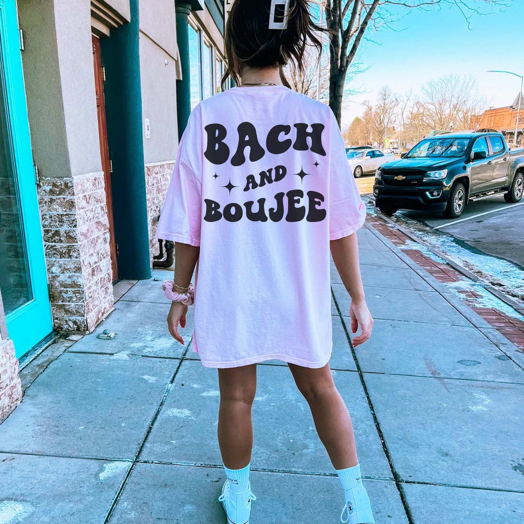 Custom Groovy Bachelorette Party Shirt Bach And Boujee image 7