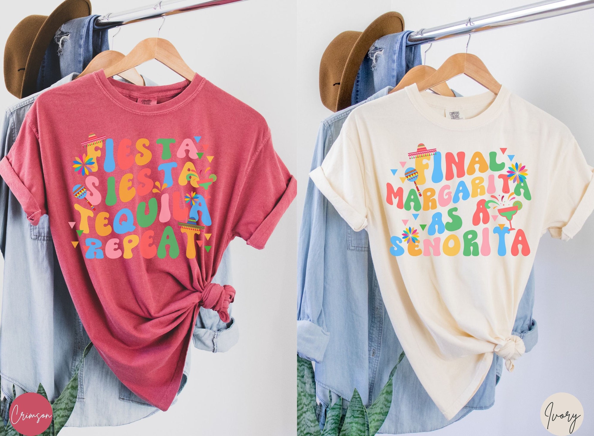 Final Fiesta Bachelorette Tees - Retro Mexico & Cinco De Mayo Bride image 1