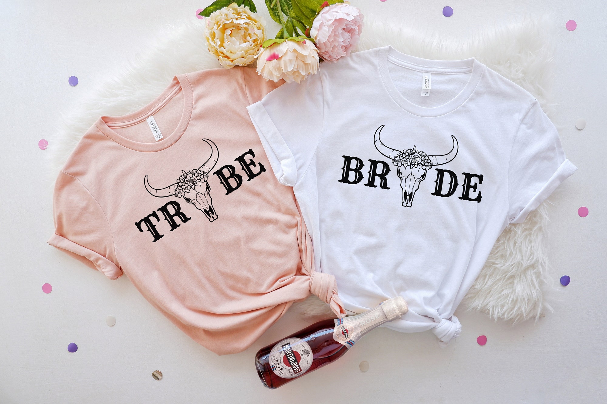 Cowgirl & Bride Tribe Shirts - Western Bachelorette Favors image 1