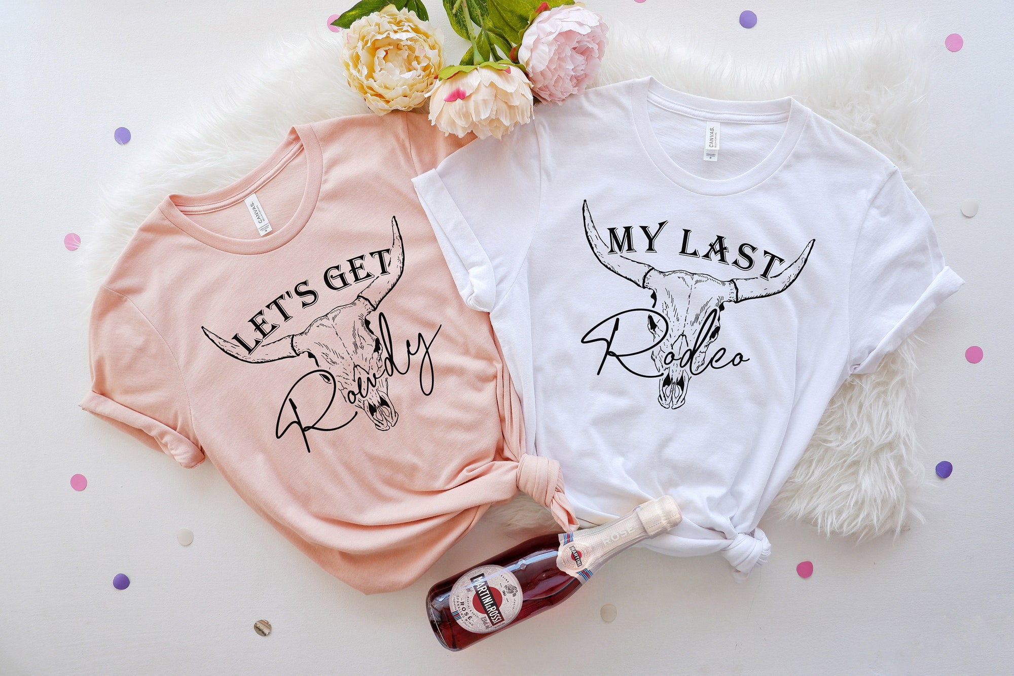 Last Rodeo & Country Bachelorette Shirts: Western Party Favors Team Bride image 1