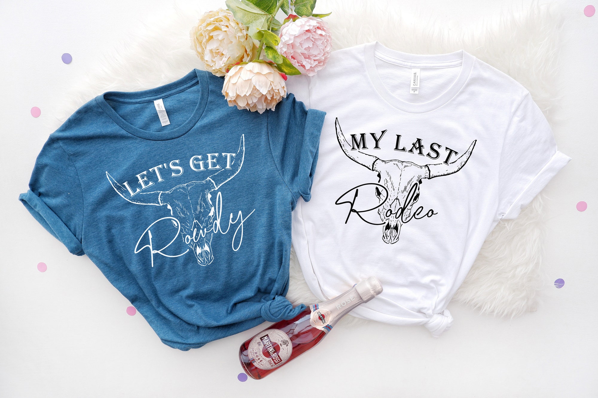 Last Rodeo & Country Bachelorette Shirts: Western Party Favors Team Bride image 2