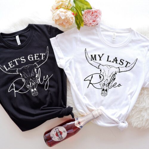 Last Rodeo & Country Bachelorette Shirts: Western Party Favors Team Bride image 0