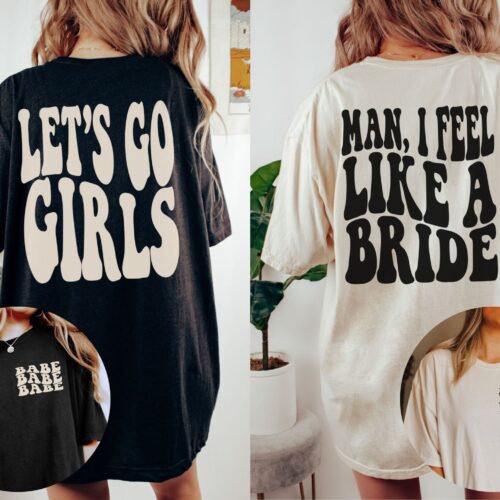 Retro Cowgirl & Nashville Bachelorette Tees: 'Let's Go Girls' Funny Shirts image 0