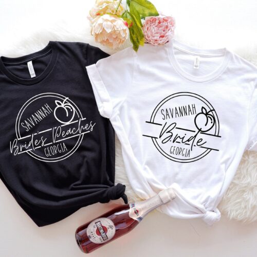 Savannah & Georgia Bachelorette Shirts: Peachy Bride Collection image 0