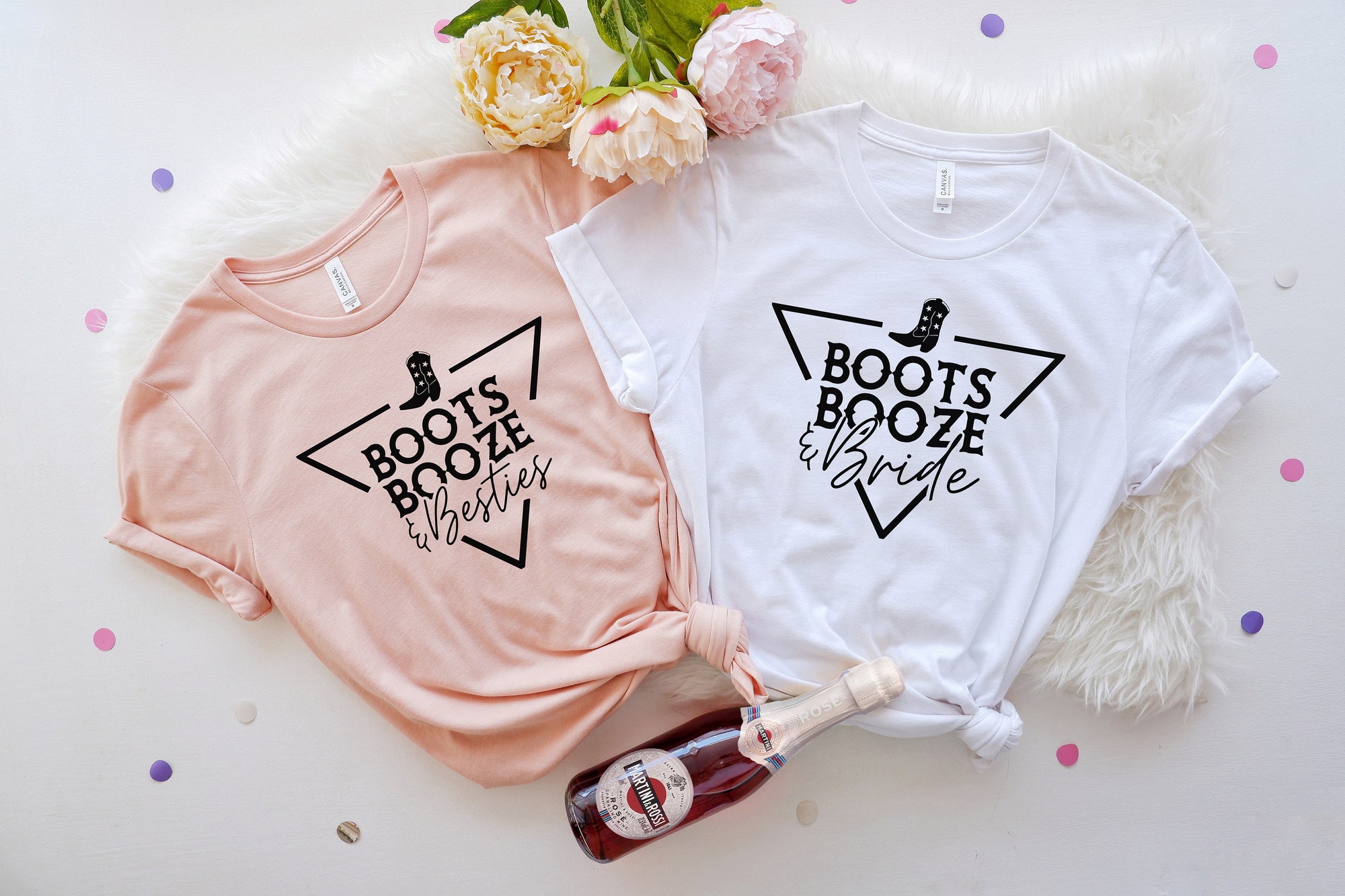 Boots Booze & Besties: Western Bachelorette Shirts & Gifts image 1