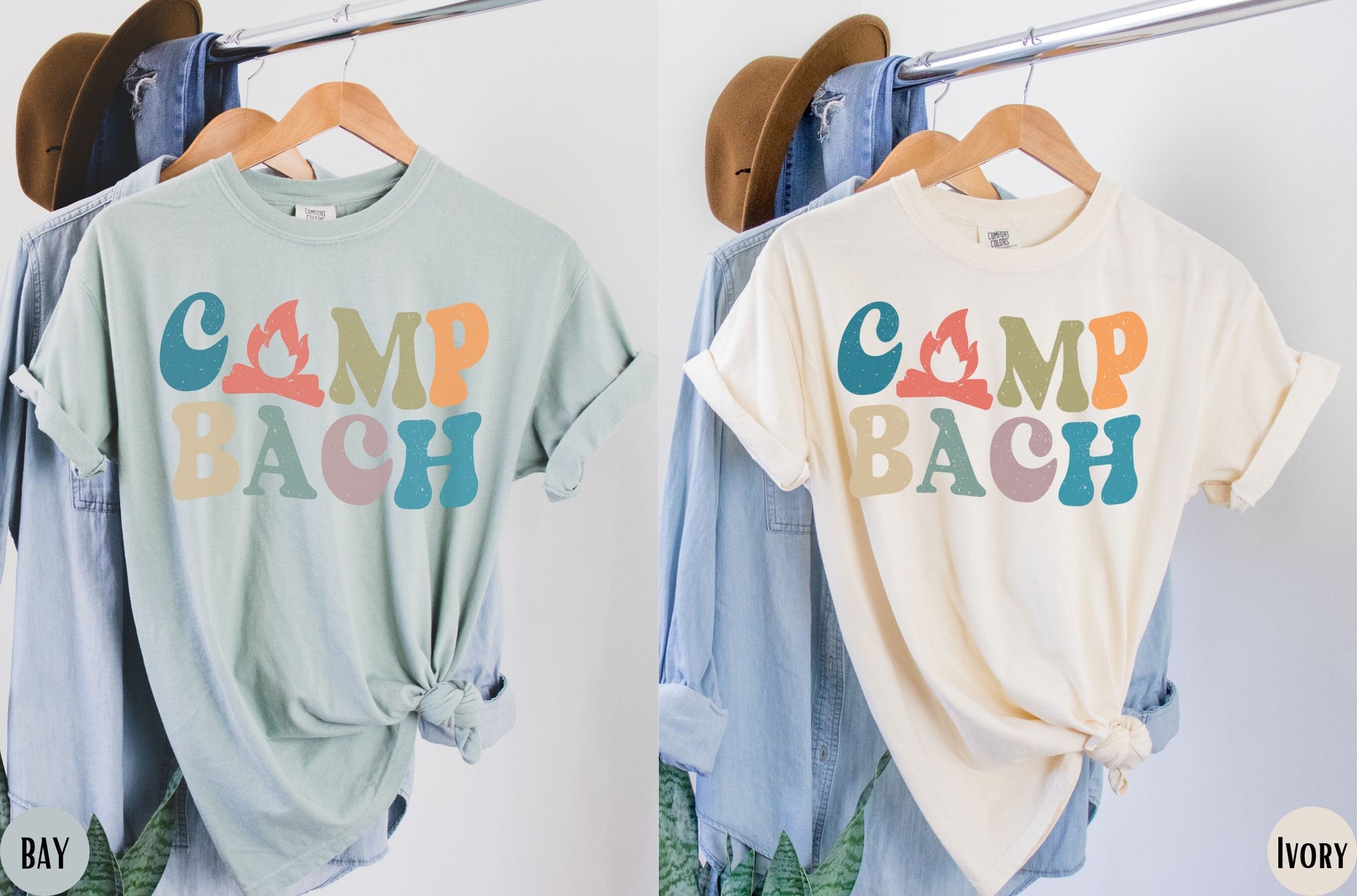 Adventure Camp Bachelorette & Retro Bridal Lake Tees image 0