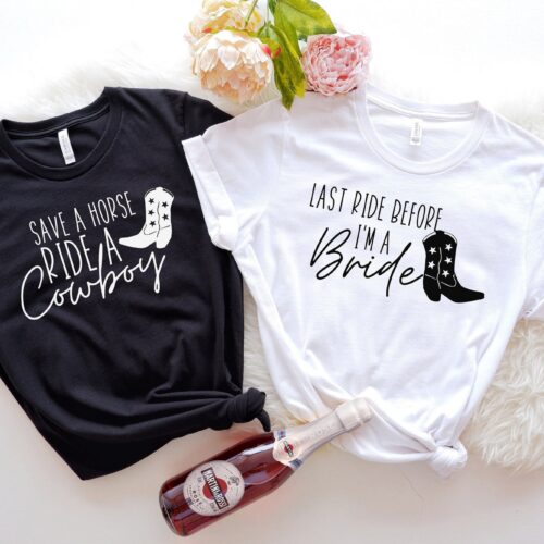 Last Ride Country Bachelorette Tees - Bride & Squad Gifts image 0