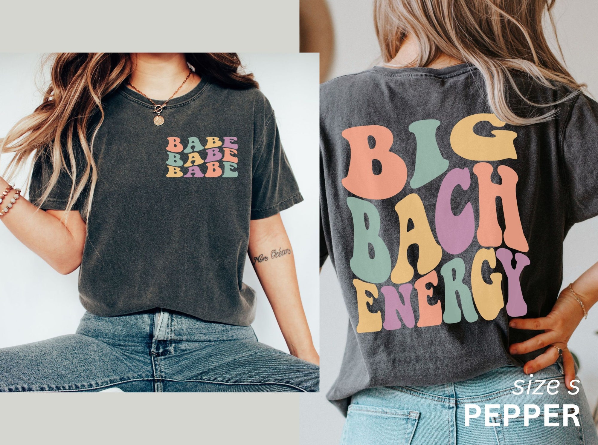 Retro & Funny Bachelorette Shirts - Big Bach & Bride Energy image 2