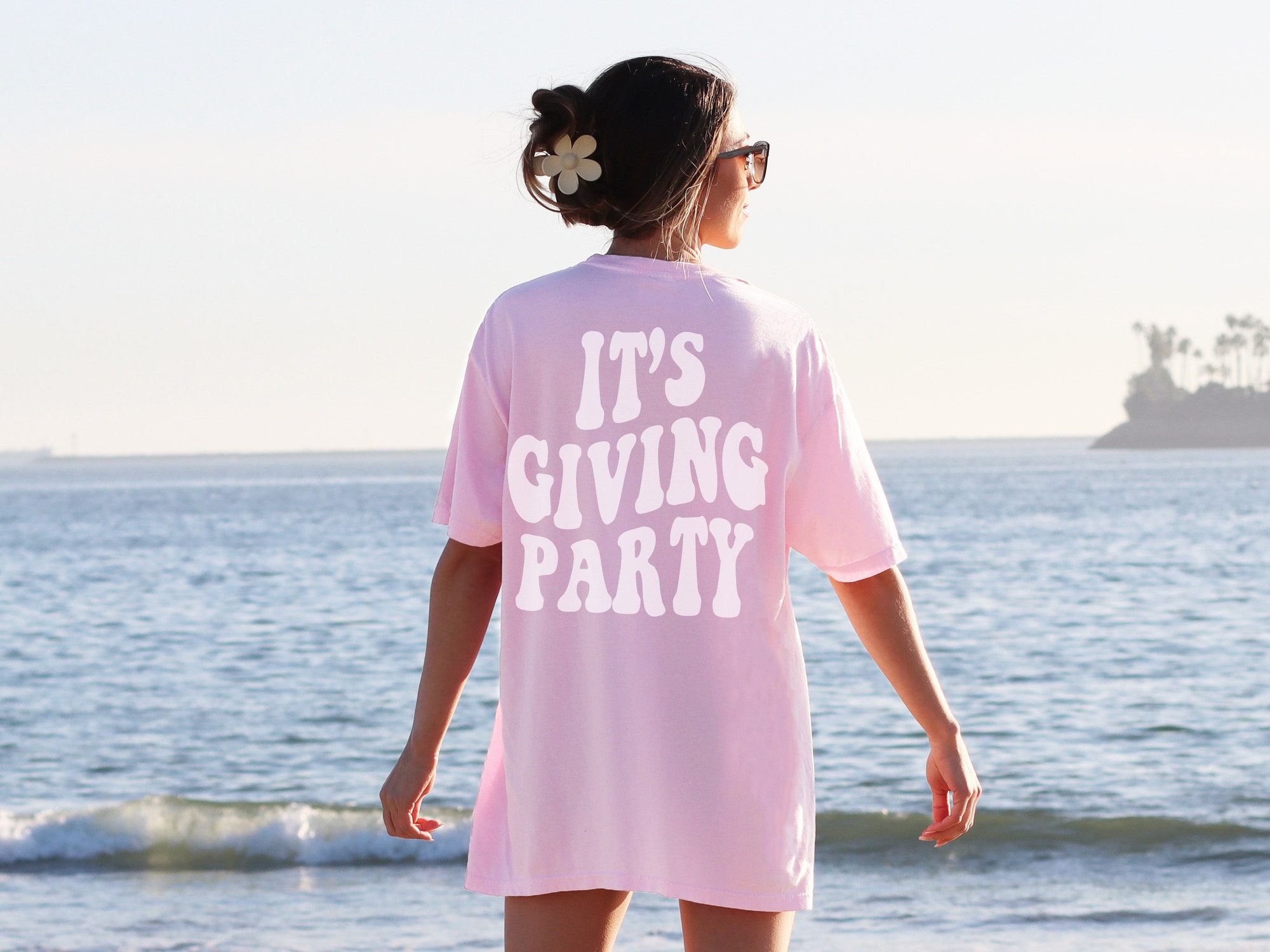 It's Giving Bride Party Shirt, Comfort Colors Tee, Retro Bride Shirt, Groovy Bachelorette Party, Bach Aesthetic, Bridal Party, Words on Back image 1