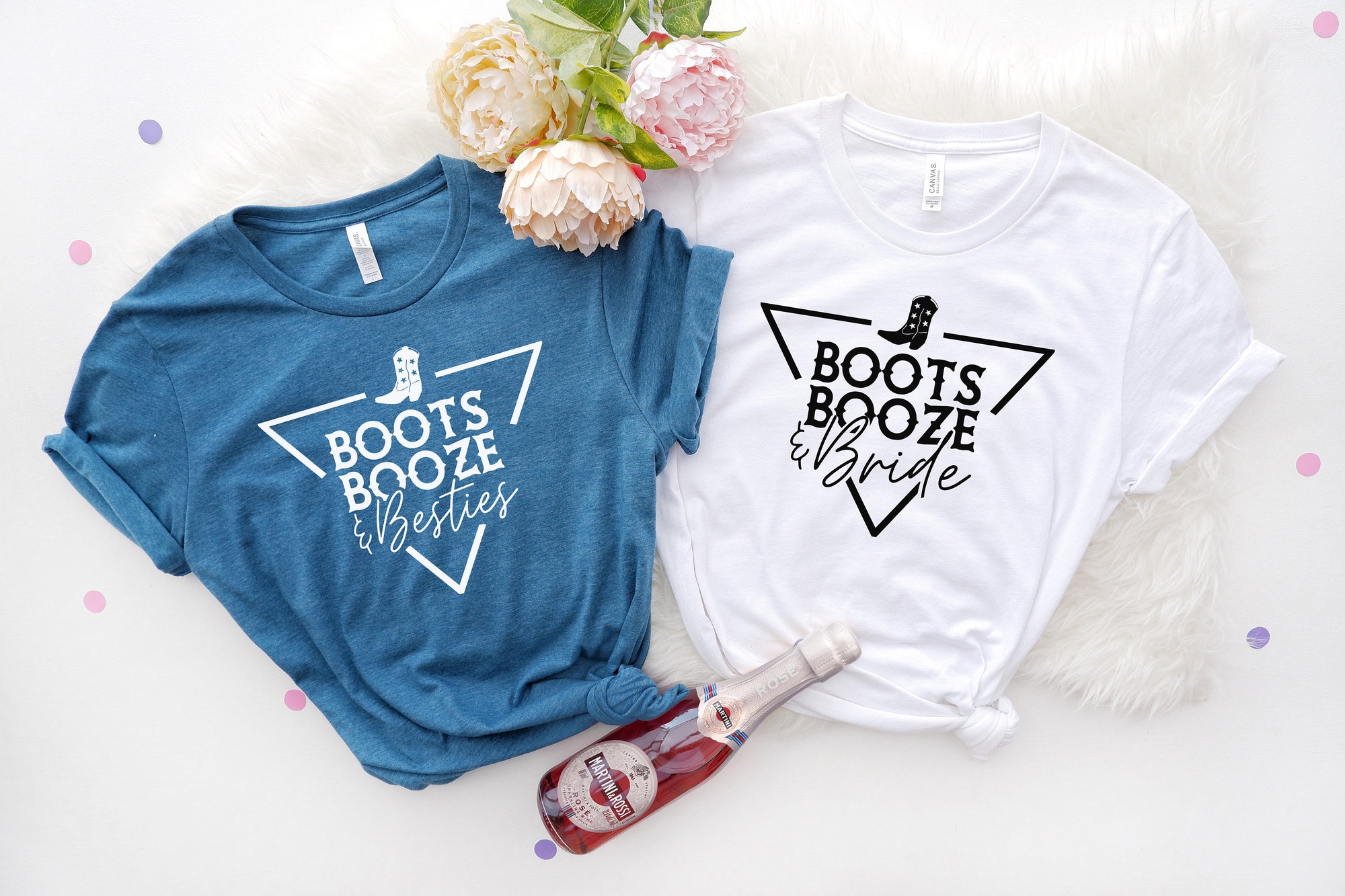 Boots Booze & Besties: Western Bachelorette Shirts & Gifts image 2