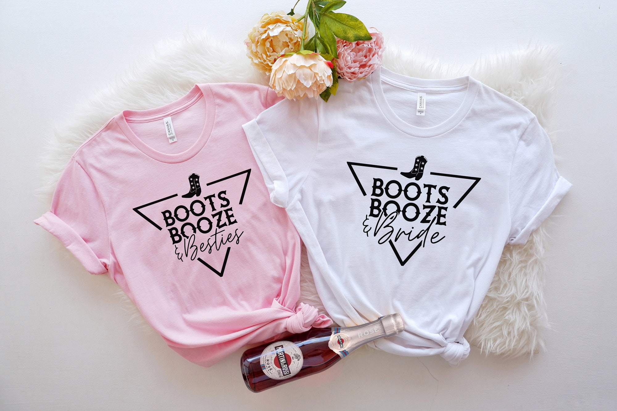 Boots Booze & Besties: Western Bachelorette Shirts & Gifts image 3