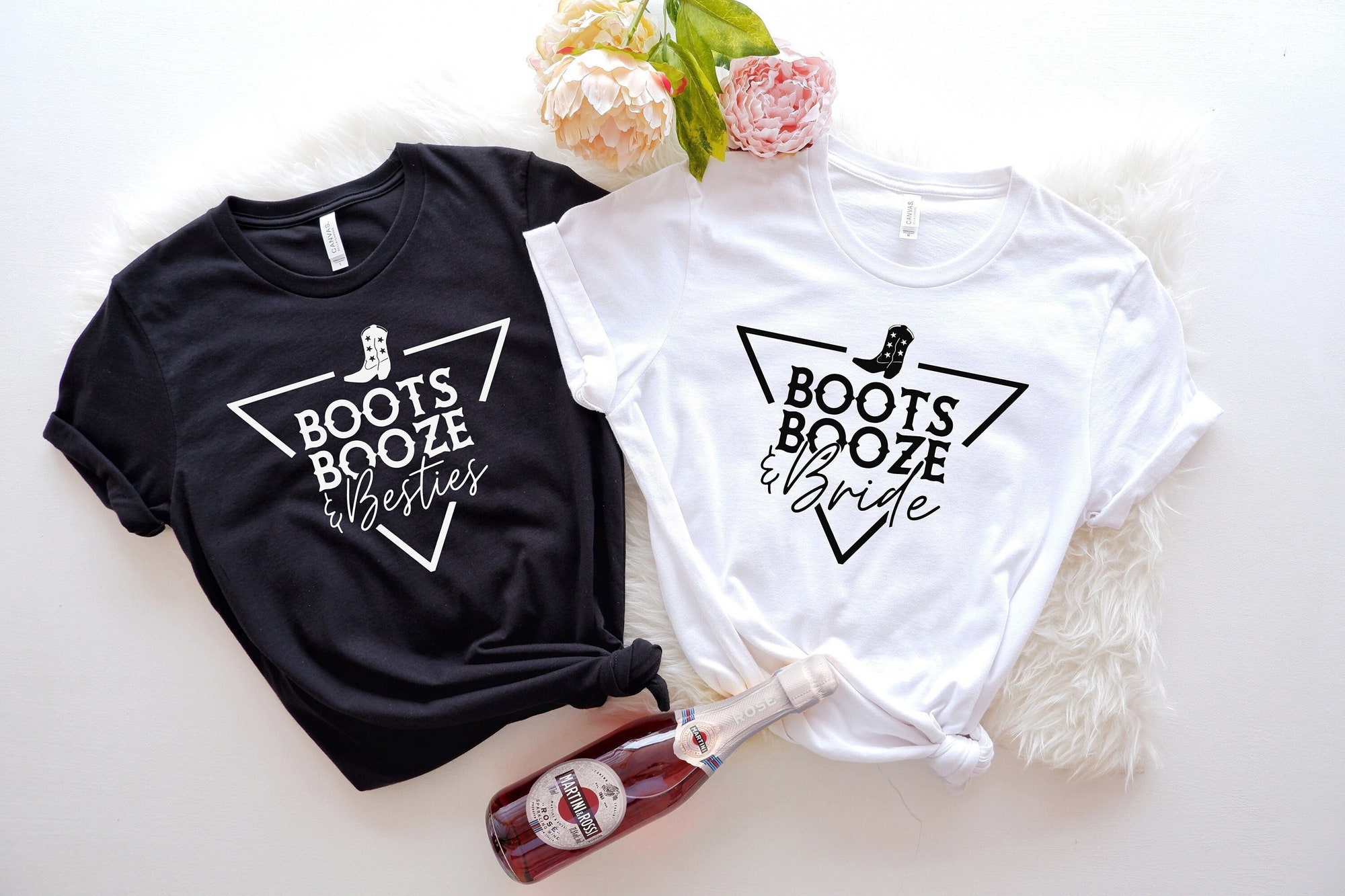 Boots Booze & Besties: Western Bachelorette Shirts & Gifts image 0