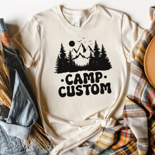 Custom Camping Shirts - Family & Bachelorette Camp Crew Tees image 0