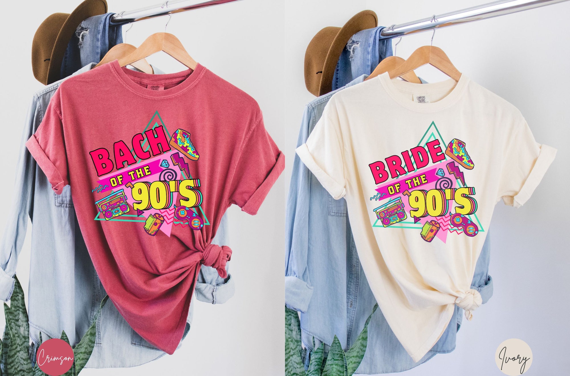 90s Retro Bachelorette Party Tees - Bride & Tribe Nashville Shirts image 3