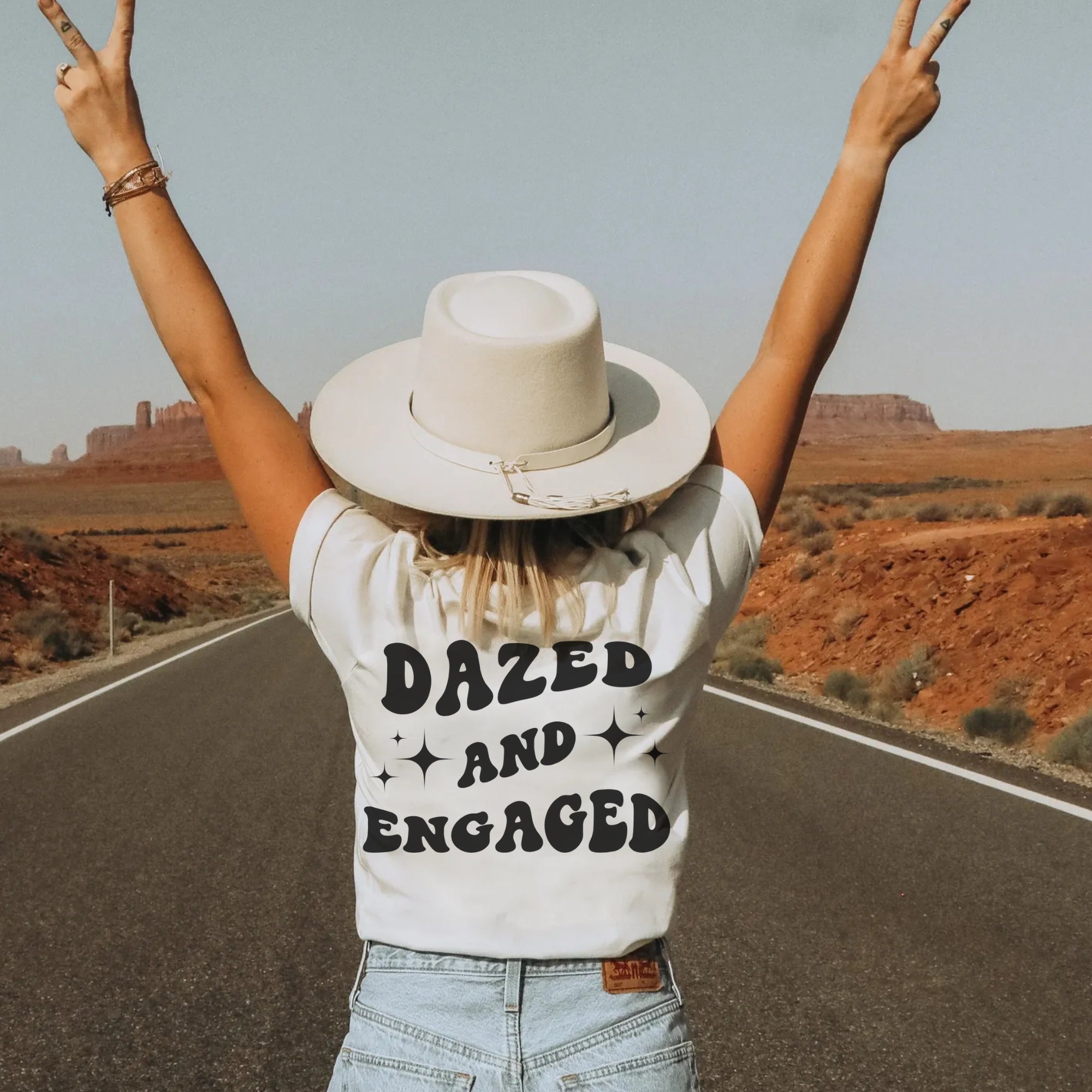 Dazed & Engaged: Custom Retro Bachelorette Shirts image 4