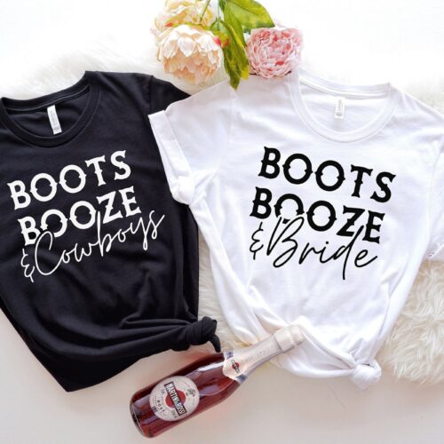 Boots Booze Bride: Western Bachelorette Shirts & Gifts image 0