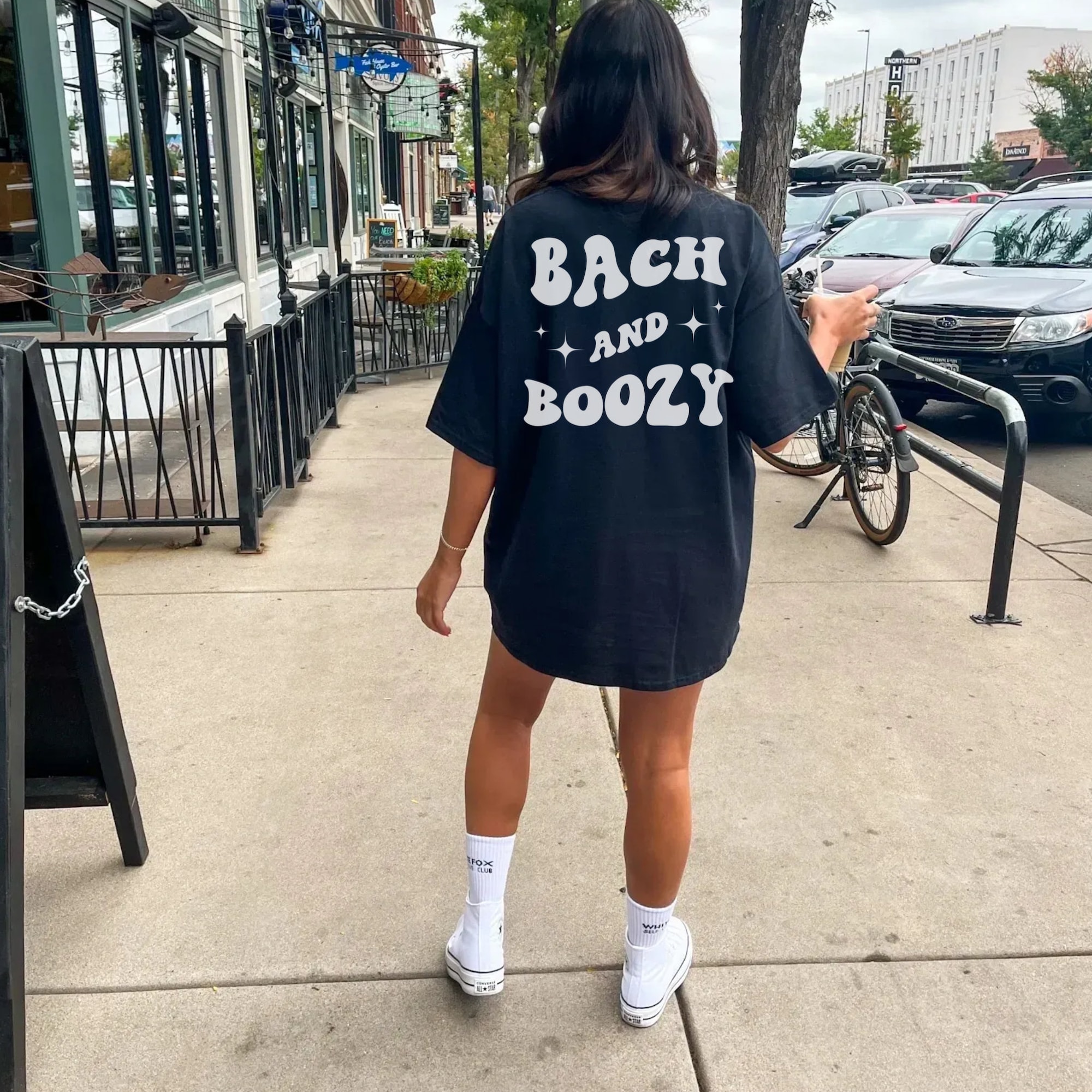 Bach And Boozy: Custom Retro Bachelorette Shirts Bride Oversized Tees image 5