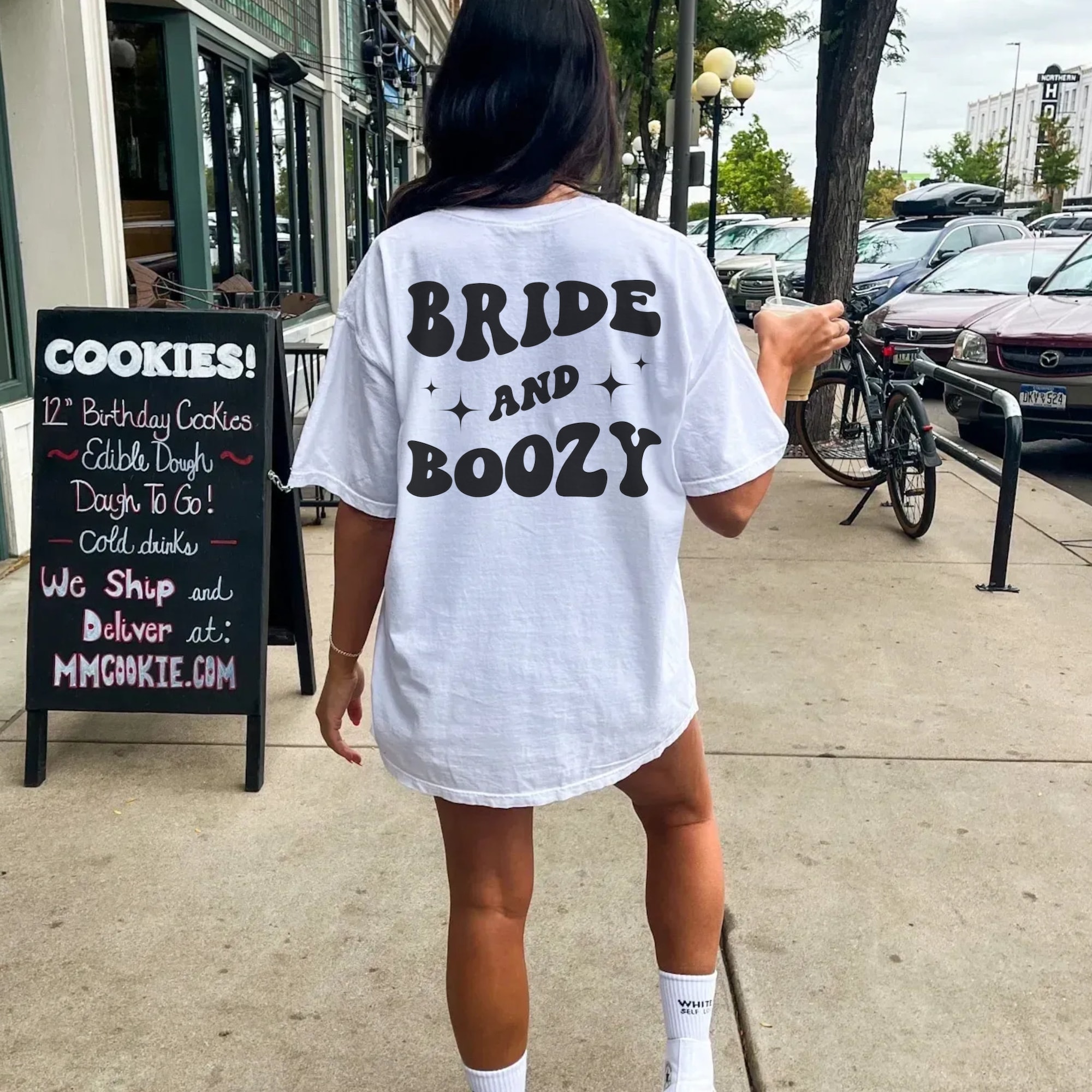 Bach And Boozy: Custom Retro Bachelorette Shirts Bride Oversized Tees image 3