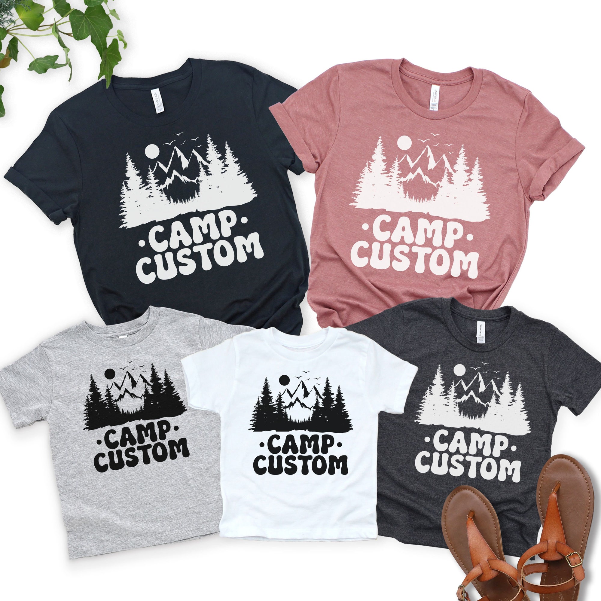 Custom Camping Shirts - Family & Bachelorette Camp Crew Tees image 2