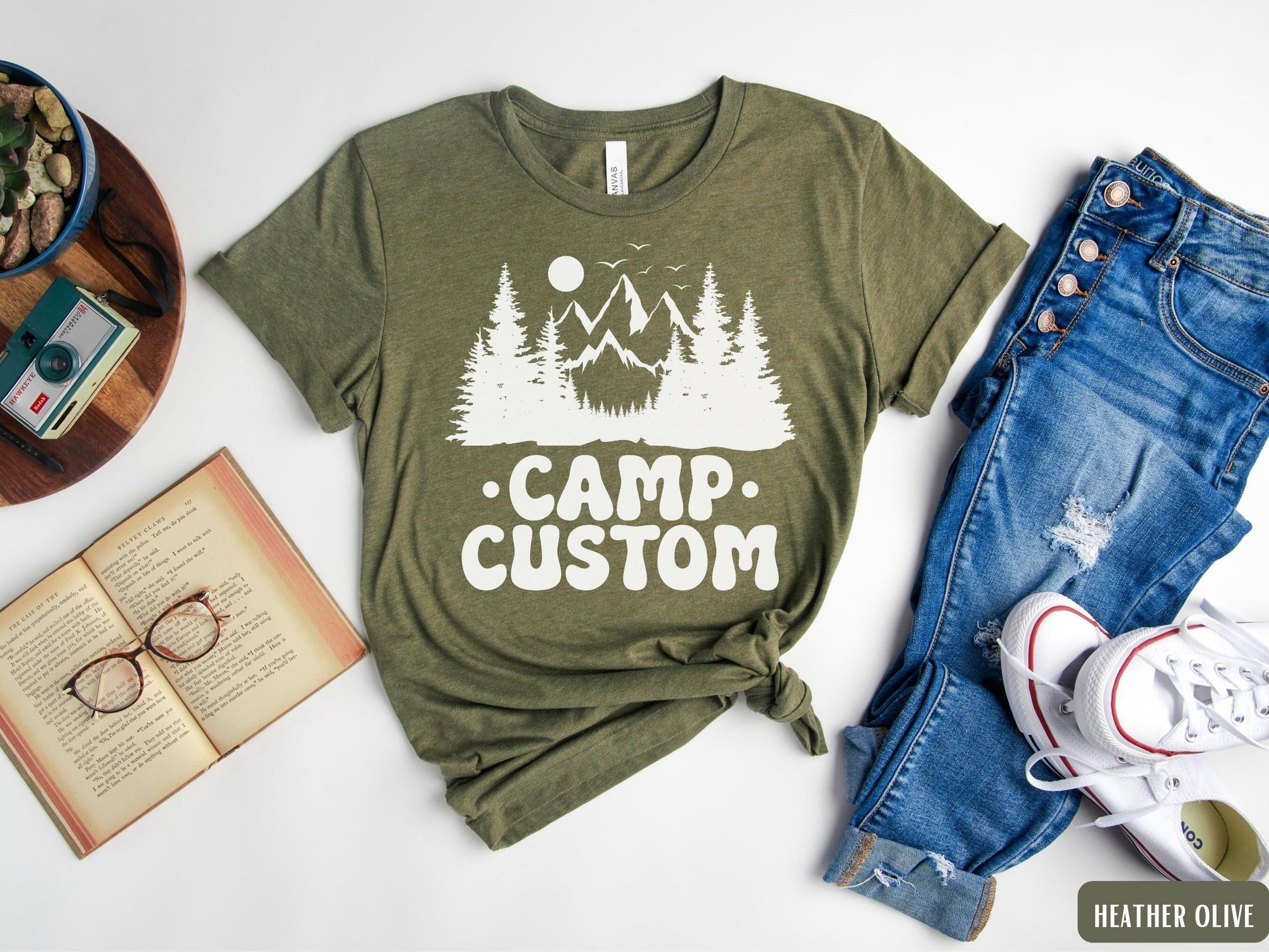 Custom Camping Shirts - Family & Bachelorette Camp Crew Tees image 1