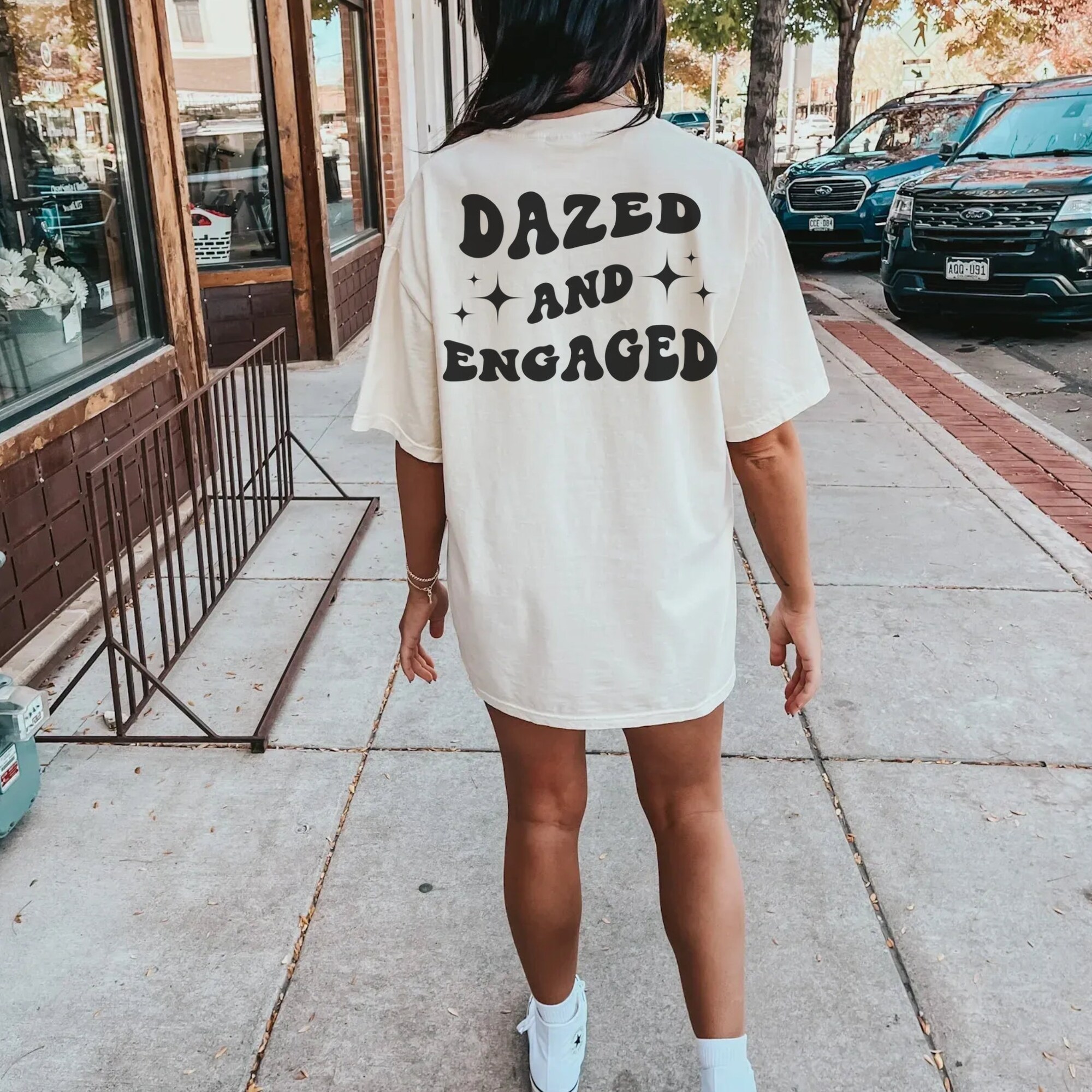 Dazed And Engaged: Personalized Pink Bachelorette Shirts image 3