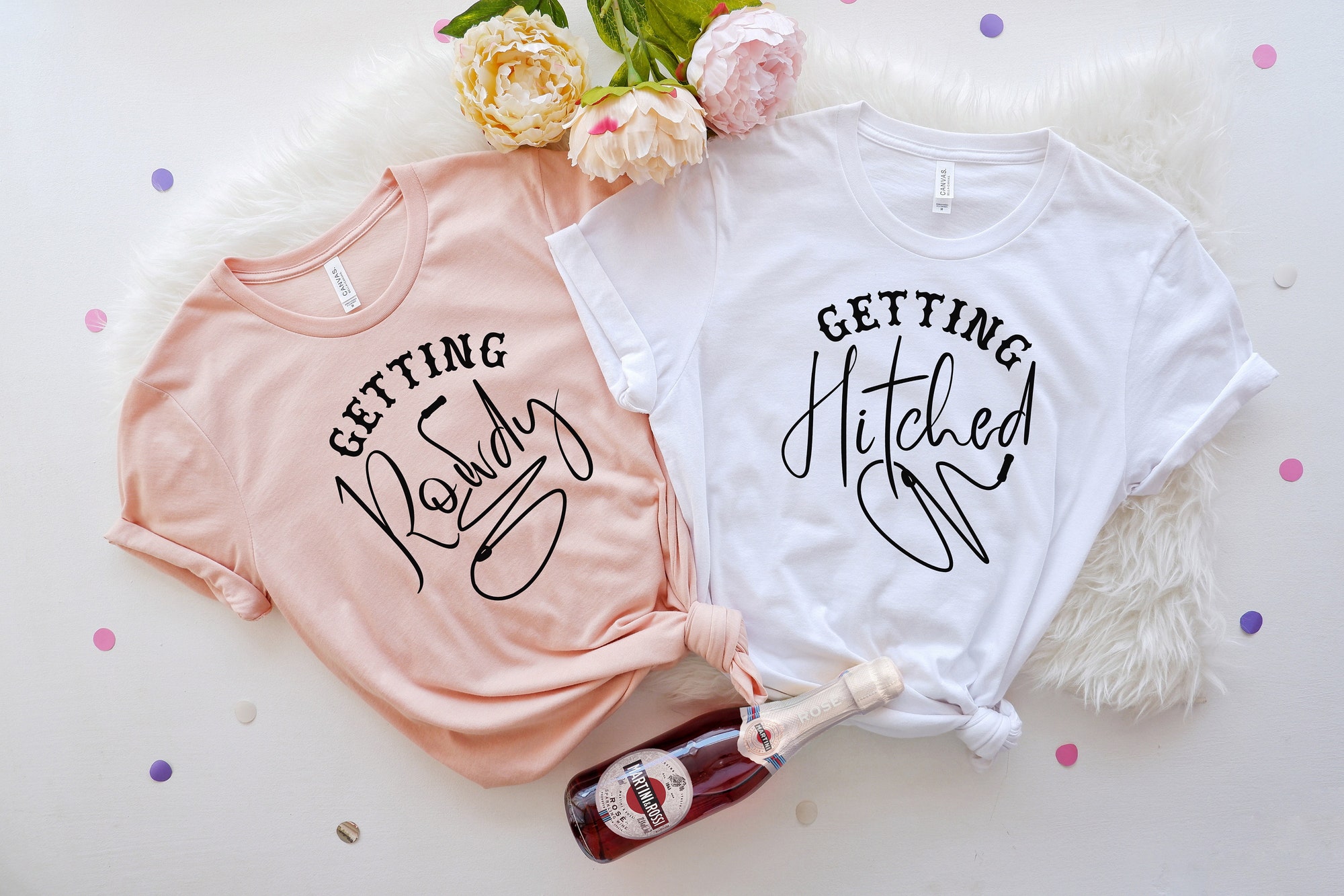 Country Bachelorette & Getting Hitched Tees Bride To Be Party Favors image 1