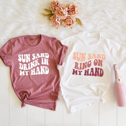 Sun Sand & Retro Fun: Beach Bachelorette Party Shirts image 0