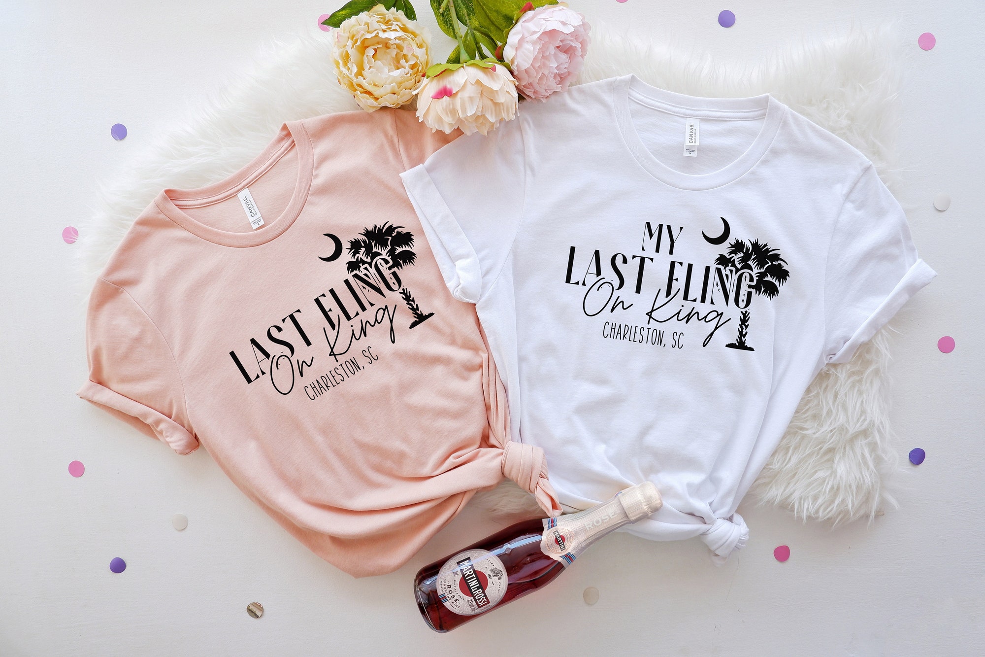 Charleston Bachelorette: Last Fling Shirts SC Bridal & Engagement Tees image 1