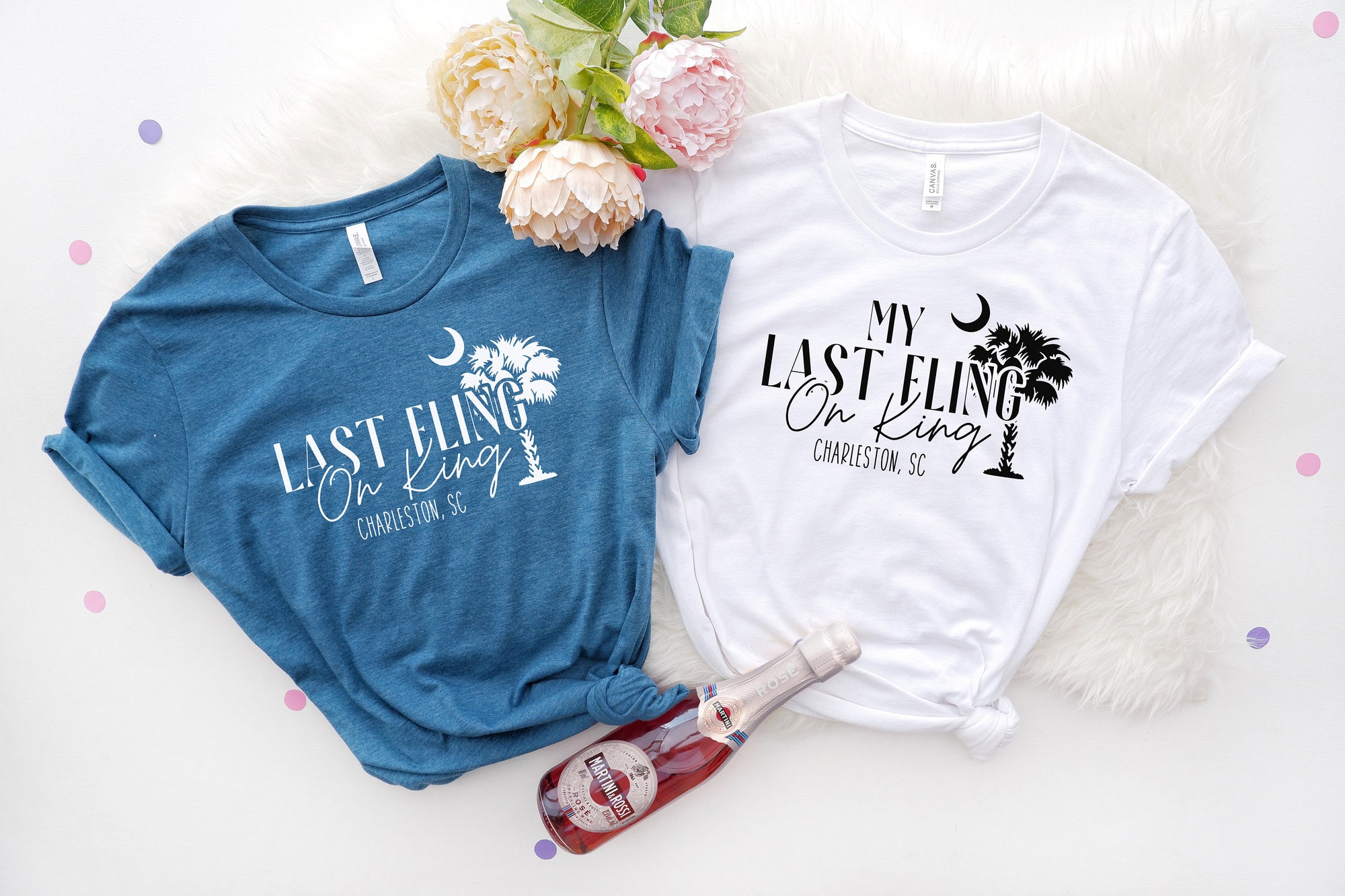 Charleston Bachelorette: Last Fling Shirts SC Bridal & Engagement Tees image 2