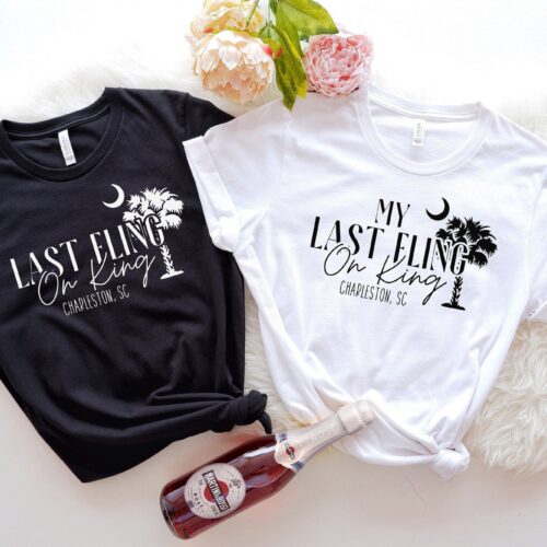 Charleston Bachelorette: Last Fling Shirts SC Bridal & Engagement Tees image 0