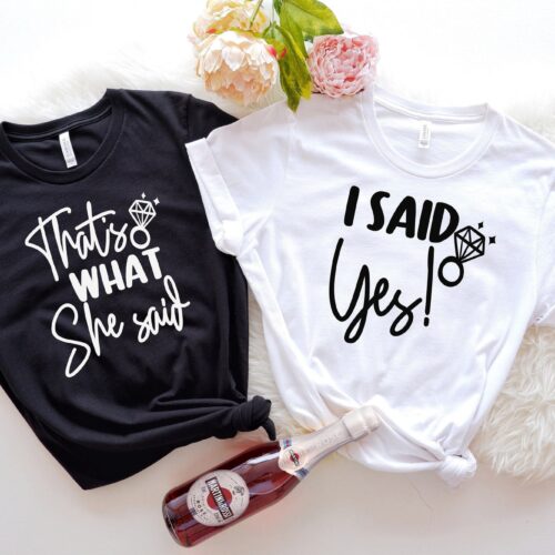 I Said Yes & Bachelorette Tees: Bridal Shower & Wedding Gifts image 0