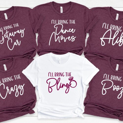 Bachelorette Shirts: Money Bride Squad Drinking & Party Tees image 0