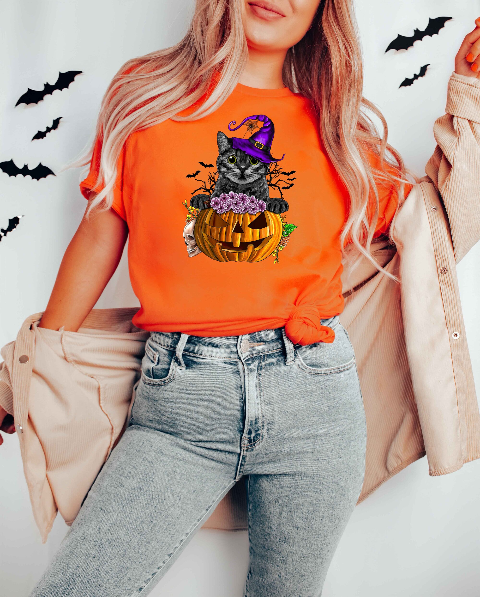 Halloween Sweatshirt: Cat Lover Shirt image 4