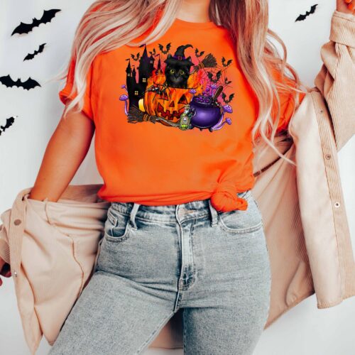 Halloween Cat Ghost Sweatshirt image 0