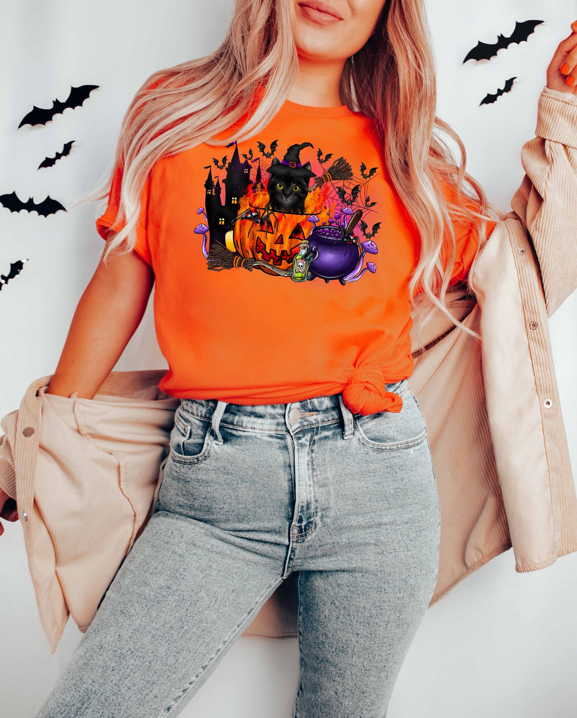 Halloween Cat Ghost Sweatshirt image 0