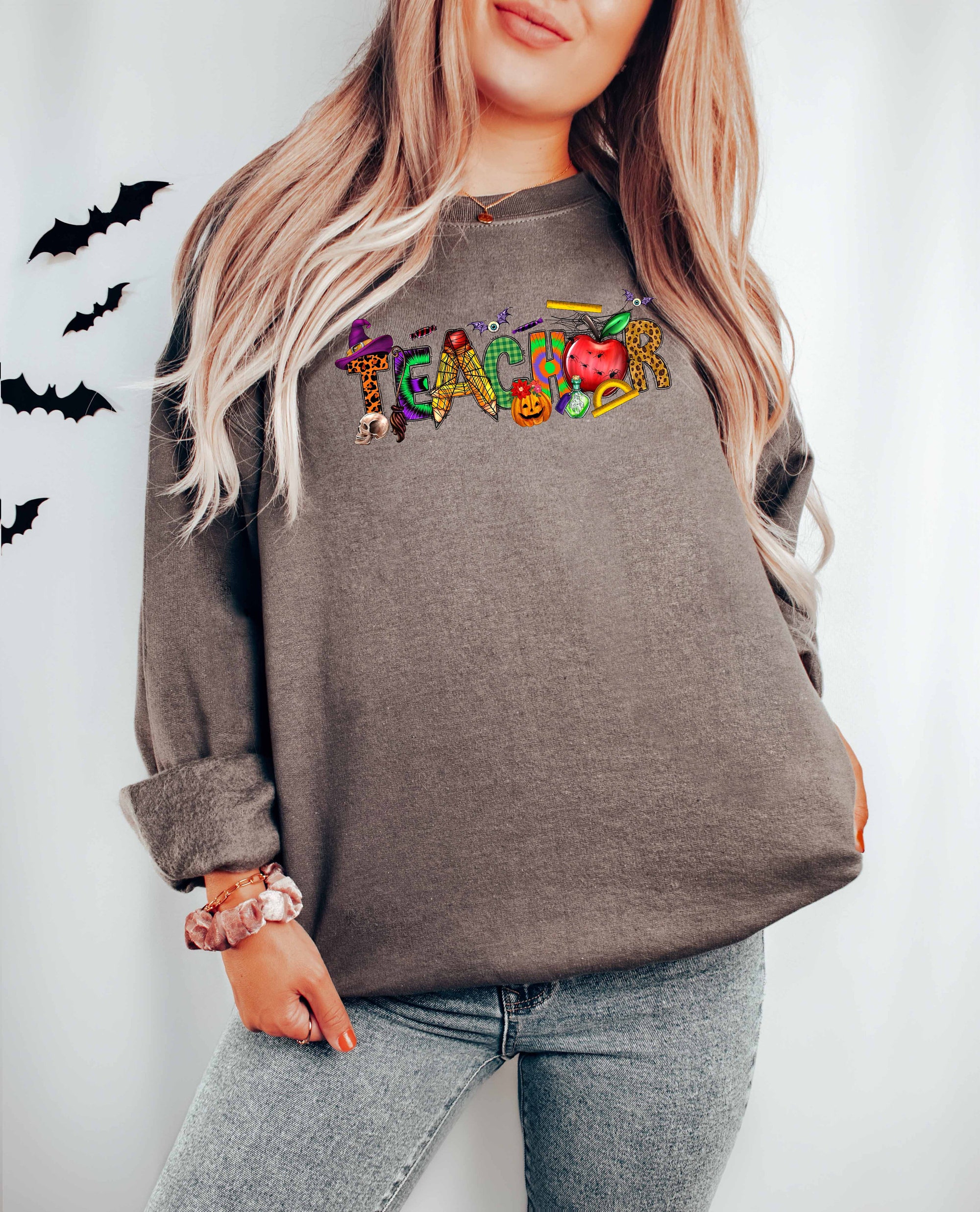 Spooky Teacher Halloween Sweatshirt image 4