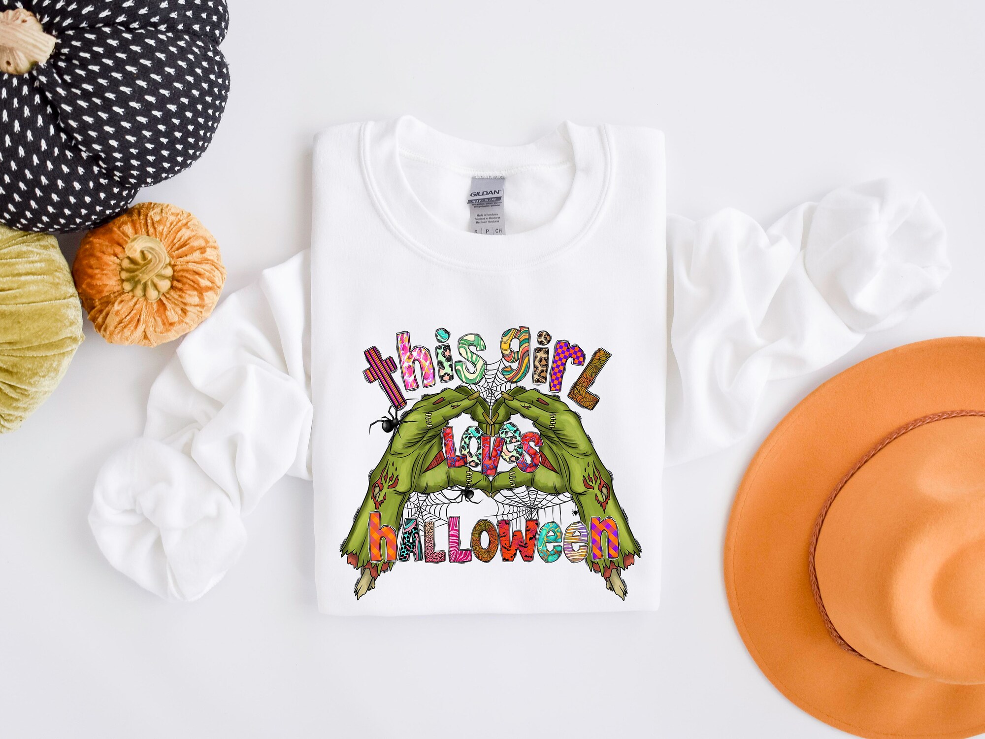 This Girl Loves Halloween Sweatshirt image 1