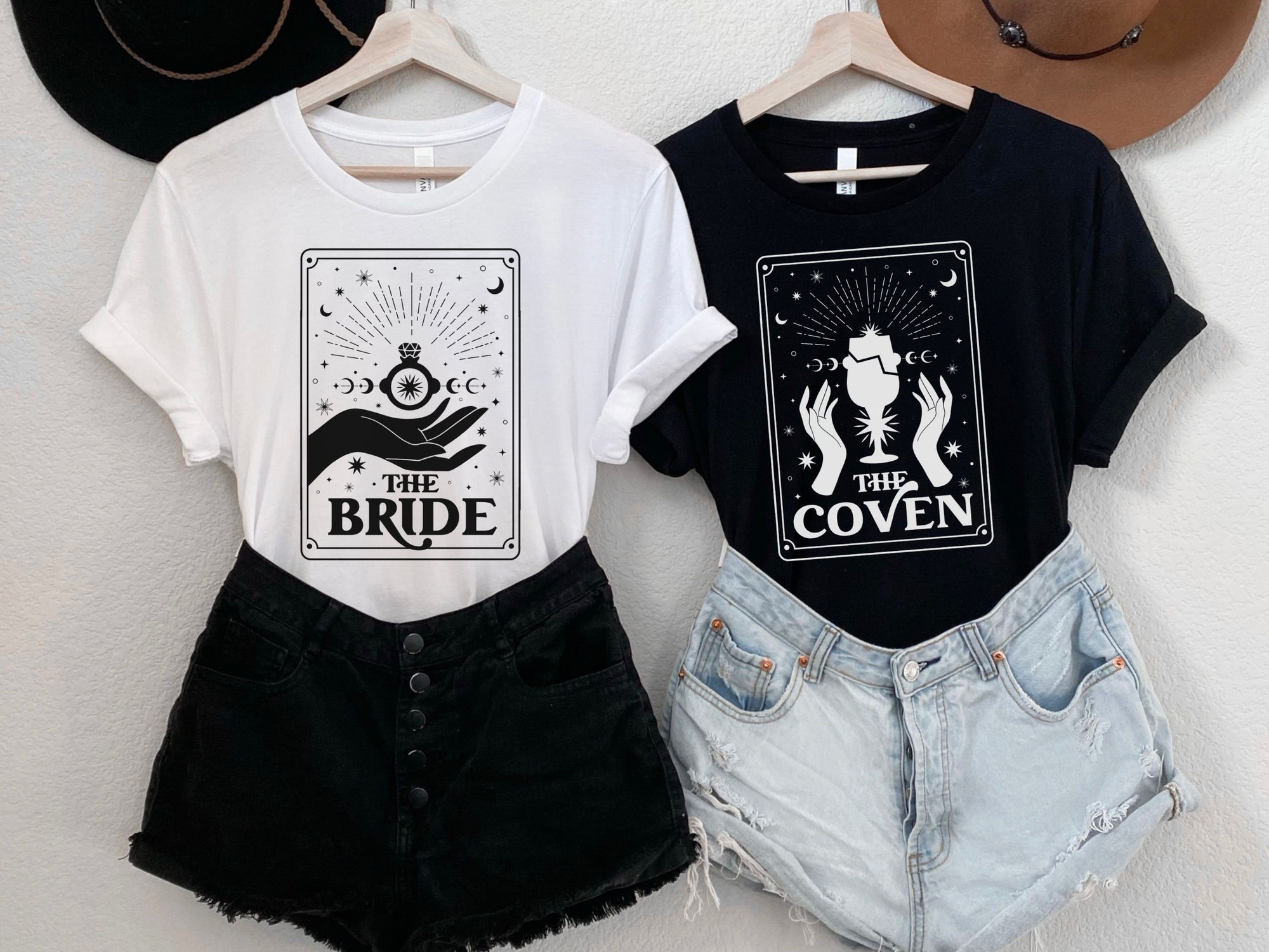 Celestial & Tarot Witchy Bachelorette Bridal Shirts image 2