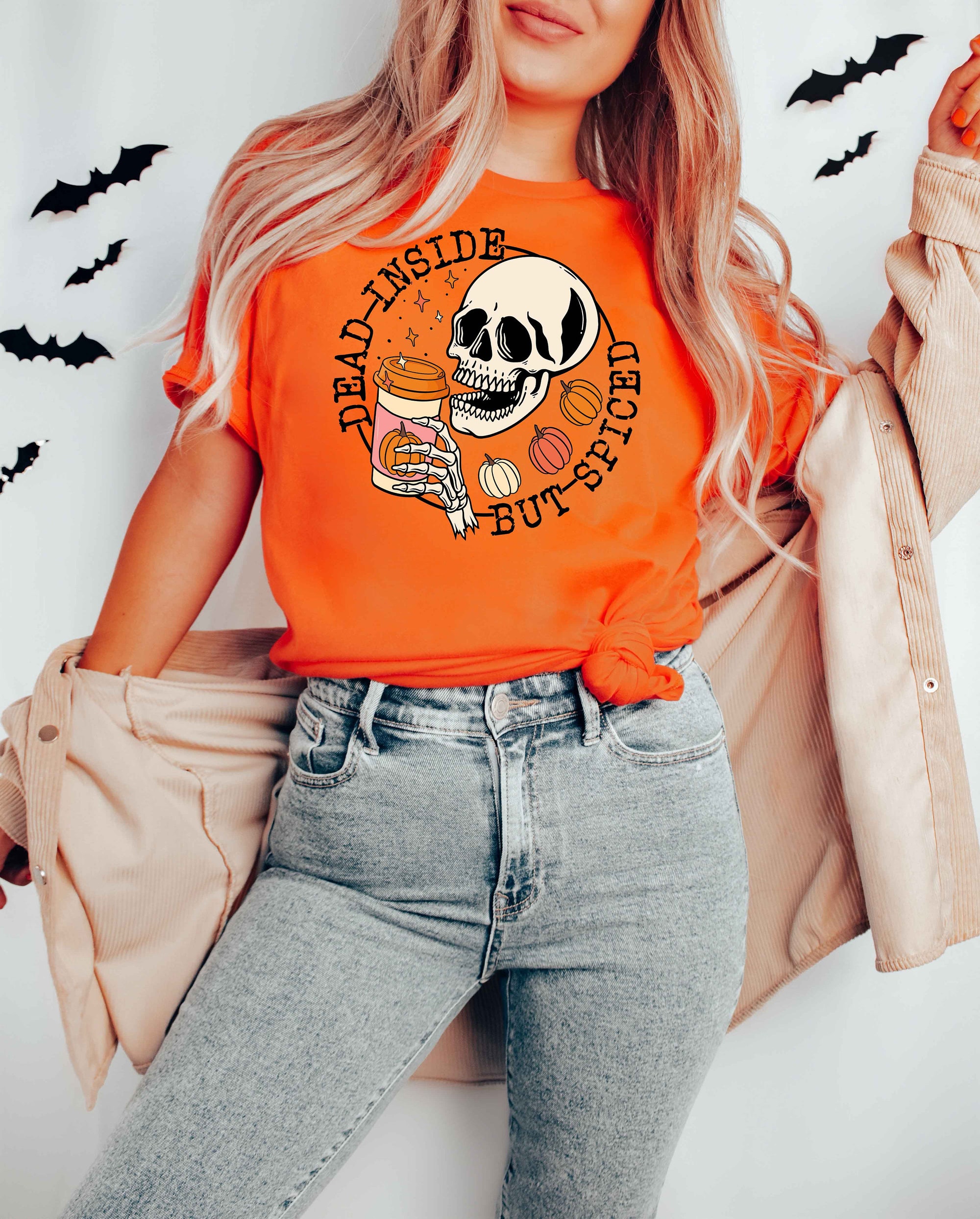 Dead Inside But Spiced Halloween Shirt image 1