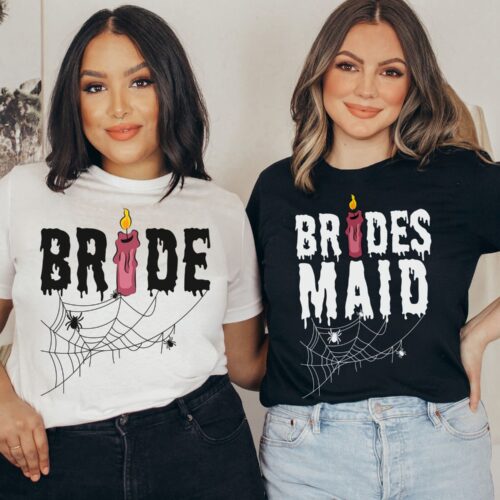 Halloween Bachelorette & Bride T-Shirts - Witchy Bridal Party Tees image 0