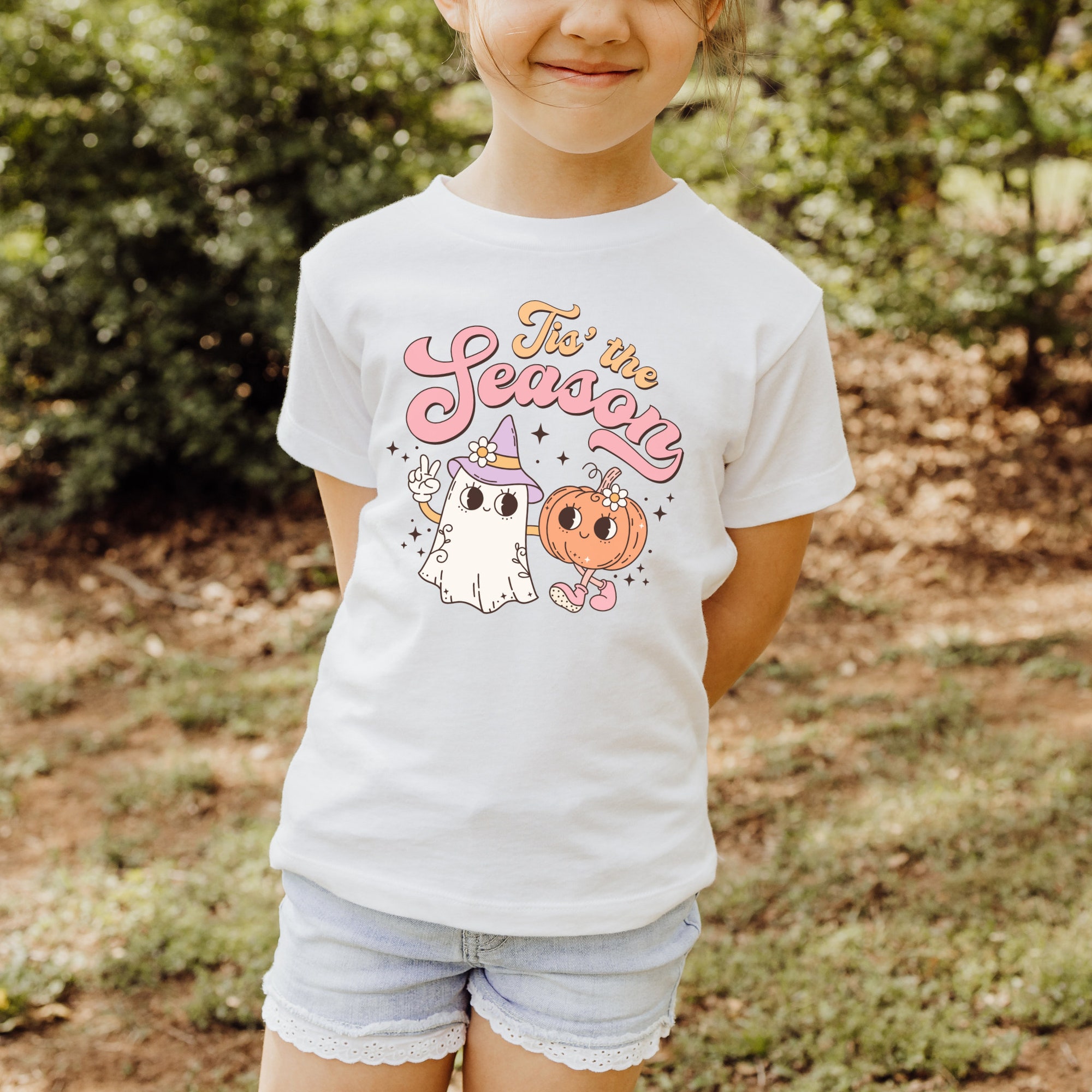 Halloween Toddler Shirt - Cute Ghost & Pumpkin Tee image 1